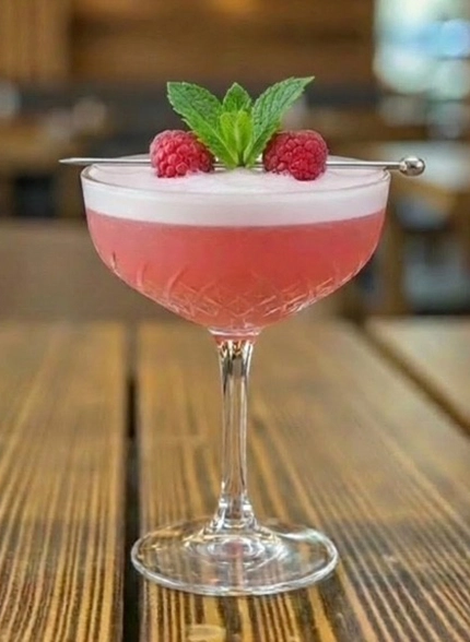 Springtime Clover Club cocktail